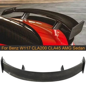 

Car Rear Spoiler for Mercedes-Benz CLA Class W117 CLA200 CLA45 AMG Sedan 2013-2019 Carbon Fiber Rear Trunk Spoiler Boot Lip Wing