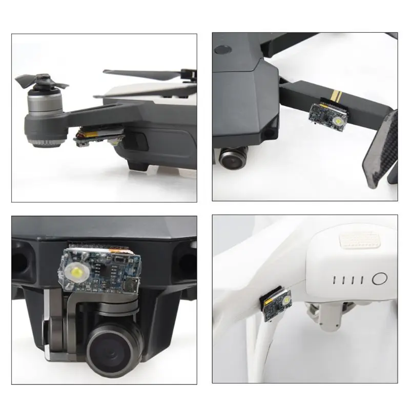 1 комплект стробоскопическая вспышка лампа ночной полет фонари для DJI Mavic Air/Mavic Pro/Spark/Phantom Drone комплект аксессуаров Y98A