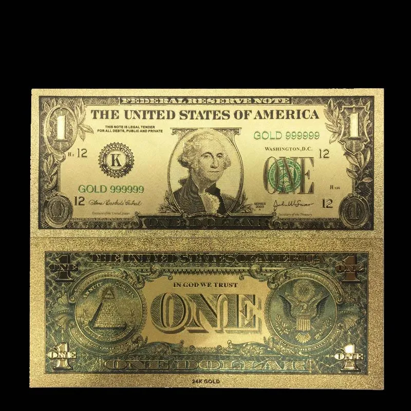 100 шт/Партия Красочные год США Трамп банкноты 100 доллар банкнота в 24K позолоченные бумажные деньги для подарков