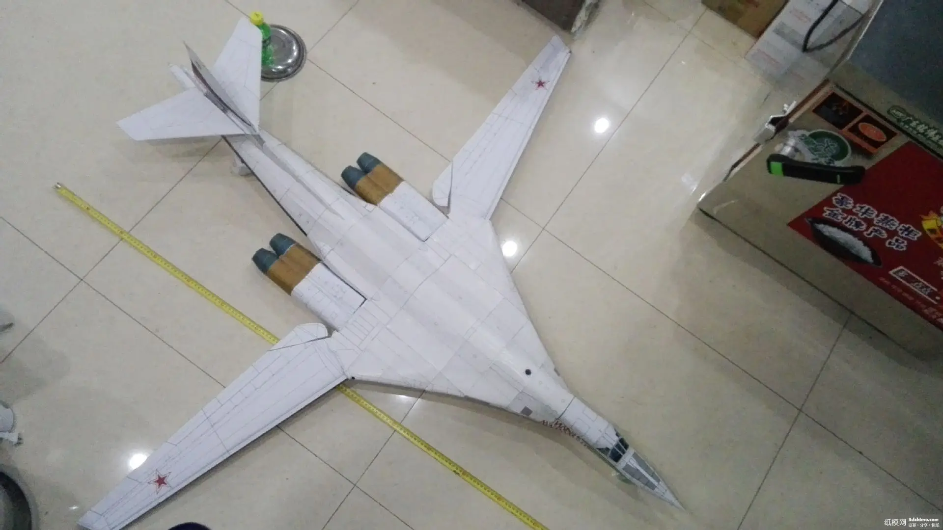 DIY Tupolev Tu-16 черный Джек бомбер Крафт Бумажная модель самолет 3D DIY