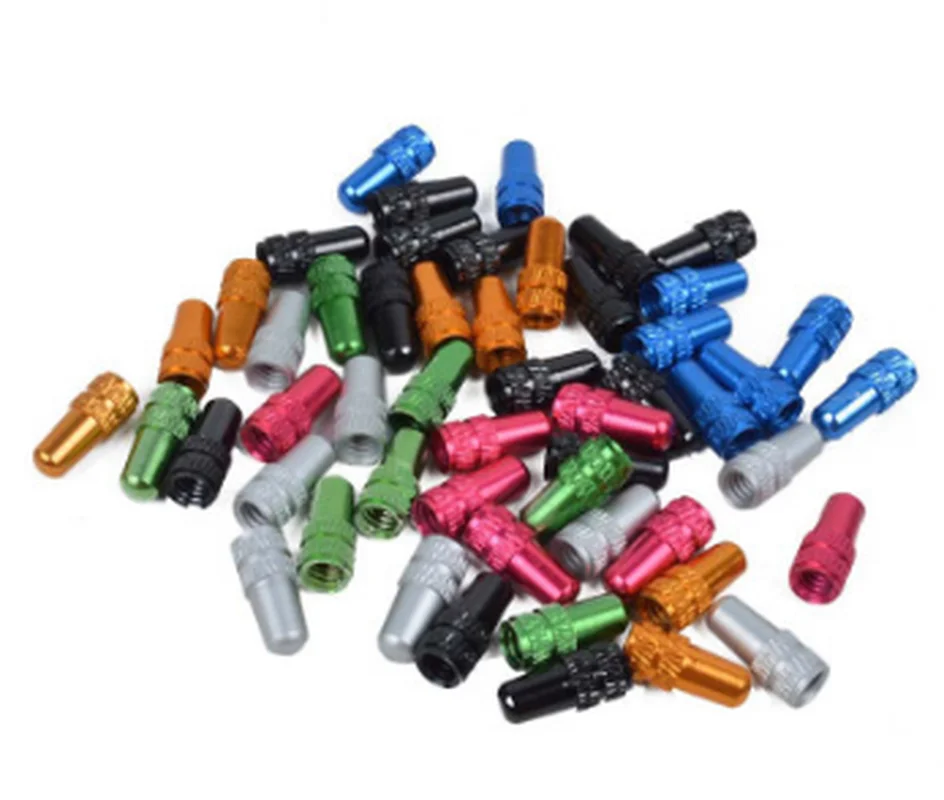 2pcs Aluminum Alloy Bicycle Tire Valve Cap Light Mountain Bicycle Tire Cap British or American Tire Valve Protector Accessories
