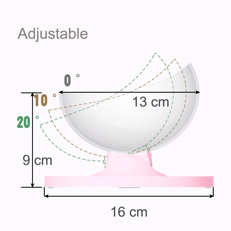 Прозрачная одинарная чаша для кошек Нескользящая Регулируемая миски для еды Котенок еда Фидер блюдо товары для домашних животных