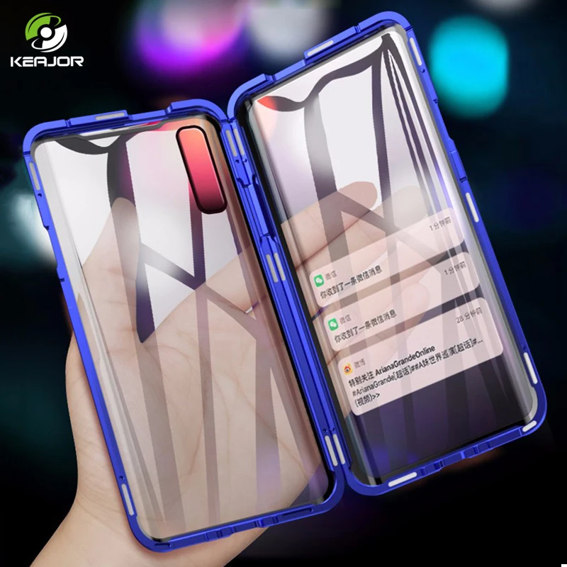 360° Full Protection Magnetic Case For Samsung Galaxy A50 A30 Double Sided Tempered Glass Cover A30S |