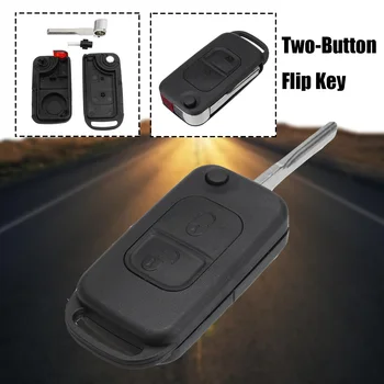 

2 Buttons Remote Flip Folding Key Shell Flip Key Housing For Chrysler Crossfire Remote 2004-2008 Replacement Fob Case NO logo