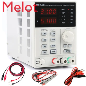 

KORAD KA3005D Adjustable Digital Programmable DC Power Supply Laboratory Power Supply 30V 5A + Multimeter probe For LAB Research
