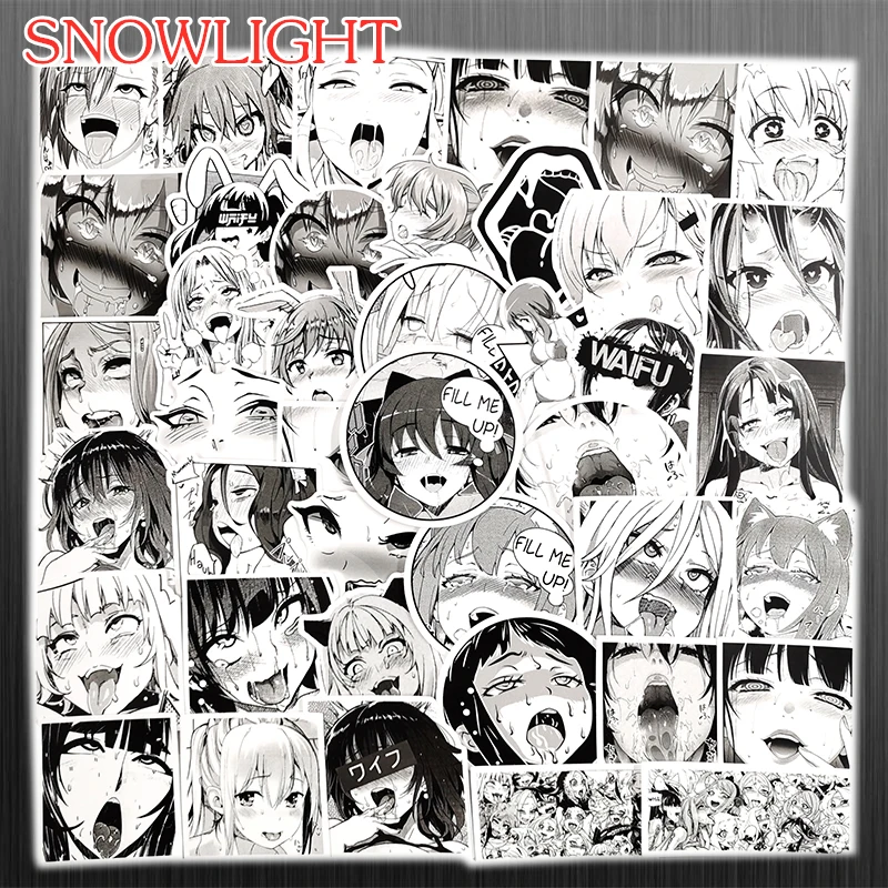 10/30/50Pcs/set Cartoon Tattoo Sexy Bunny Girl Ahegao Waifu Sticker For Boys Vinyl Laptop Luggage Decals Decor Kids Scrapbook