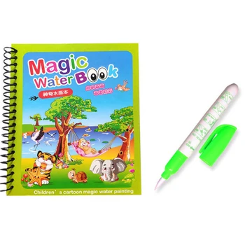 מונטסורי צעצועי לשימוש חוזר צביעת ספר קסם מים ציור ספר חושי מוקדם חינוך צעצועים לילדים מתנת יום הולדת 15