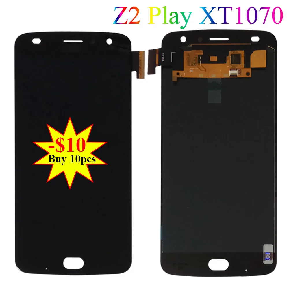 

5.5" AMOLED LCD For Motorola Z2 Play For Moto XT1710-01/07/08/10 Display Touch Screen Digitizer Assembly Replacement Parts+Tools