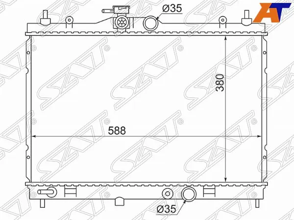 Радиатор NISSAN SENTRA 14-/BLUEBIRD SYLPHY/WINGROAD HR15DE-CR12/AD EXPERT HR15DE-CR12/JUKE HR16 10- SAT NS0001-G11 | Автомобили и