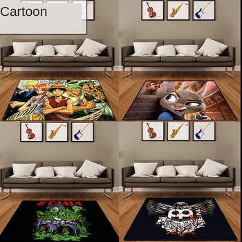 

Drum Rug Drum Mat Drum Carpet,Tightly Woven Fabric with Non-Slip Grip Bottom Cartoon Design,Great Gift for Drummers