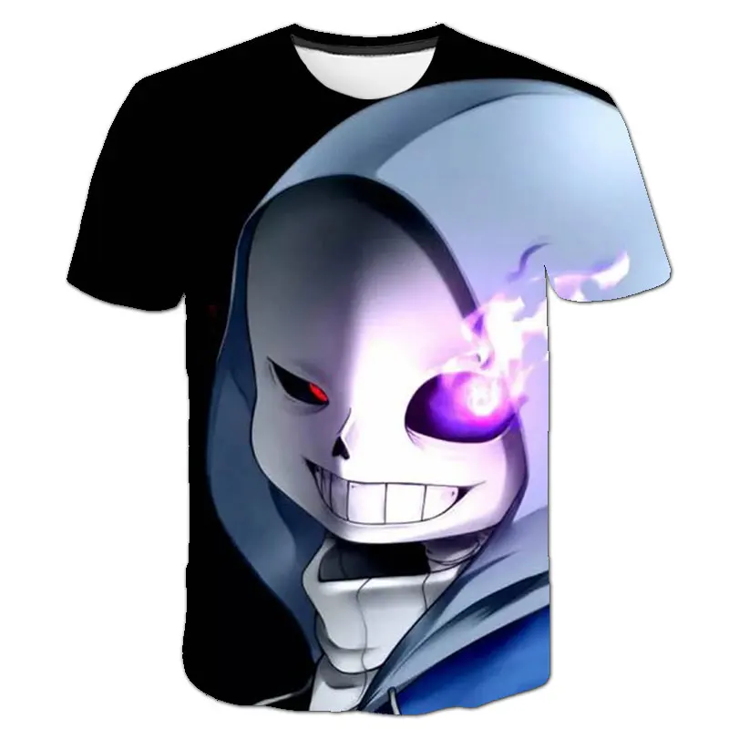 Новинка 2020 летняя одежда для мальчиков футболка с 3D рисунком undertale детская