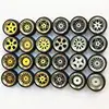 New 1/64 Scale Alloy Wheels Model Universal Modification Tire Diecasts Alloy Wheel Tire Rubber Tires Toy Accessories Wheels ► Photo 3/6