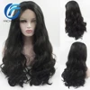 FACHOUFEE  Body Wave Lace Front Wigs for Women Black Color Synethetic Hair Glueless Lace Wigs with Natural Hairline 1