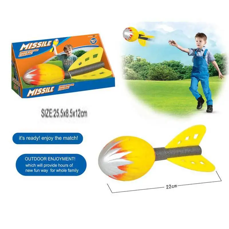 

Kindergarten Soft Rocket Darts Missile Color Rocket Children Early Childhood Education Outdoor Toy Cast Small Missile Toy