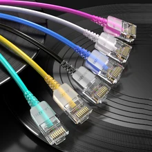 SAMZHE – câble Ethernet Cat 6 A 10Gbps, cordon fin de réseau LAN pour routeur RJ45, boîte de télévision