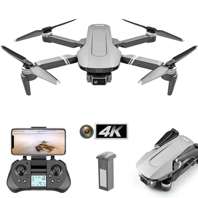 F4 GPS Дрон с 2-осевым шарнирным 5G Wi-Fi 4K камера профессиональный бесщеточный