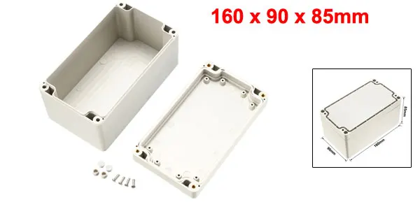 Uxcell 158x90x40 мм электронный водонепроницаемый герметичный ABS DIY распределительный проект коробка корпус серый 115x90x55 мм 160x55x45 мм - Цвет: 160x90x85mm