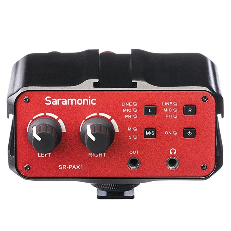 Saramonic Pax1 аудио микшер предусилитель микрофонный адаптер двойной Xlr 6,3 мм 3,5 мм входы для Iphone 7 смартфон гитара Dslr камера