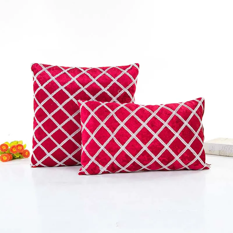 Высококачественная наволочка для дивана, 1 шт., чехол для подушки, популярная для автомобиля, декоративная подушка для дома - Цвет: Красный