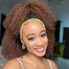 Afro Kinky Curly Headband Wig Human Hair 180% Remy Ombre 1b/30 Brazilian Natural Hair Wig Without Sewing Machine Wig MYLOCKME ► Photo 2/6