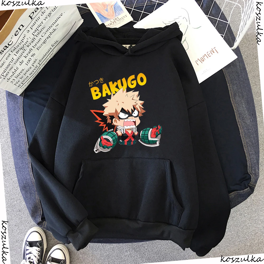 面白いbokugo服私のヒーロー学界hoodied原宿パーカーアニメパーカー女性のスウェット女性黒フーディ パーカー スウェット Aliexpress