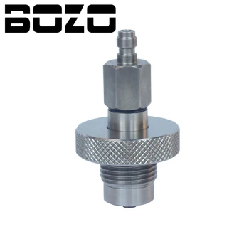 

New Paintball Air Gun Airsoft PCP Air Rifle HP Fill Station Stainless Steel 300Bar Din Valve with 8MM Quick Disconnect Male Plug