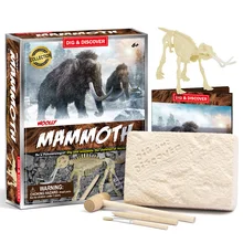 Kit de jouets éducatifs pour enfants, figurines d'action, jeu d'excavation de squelette fossile, dinosaures