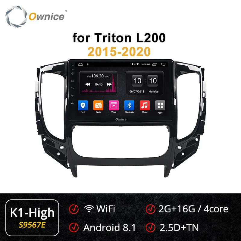 S9567 K1 HIGH Ownice 4G+ 64G Восьмиядерный Android 9,0 k3 k5 k6 автомобильный DVD gps для Mitsubishi L200 Triton+ 4G 360 Panorama DSP SPDIF gps головное устройство - Цвет: S9567 K1 HIGH