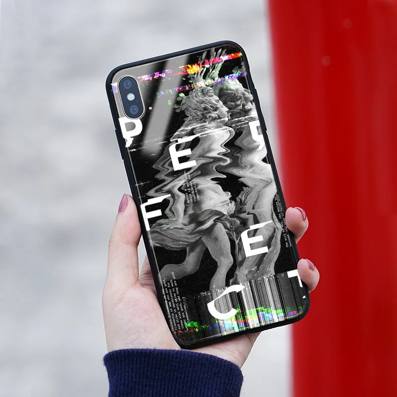 Мягкий силиконовый чехол с абстрактными блестками для Apple iPhone 6 6s 7 8 Plus X XR XS 11 PRO