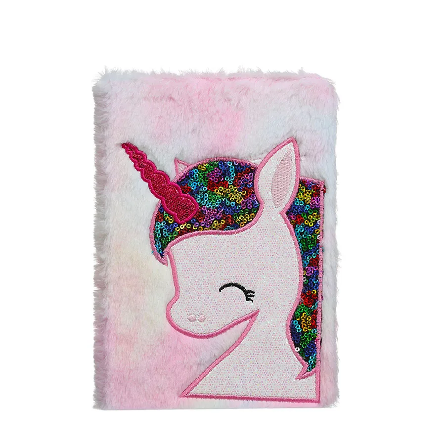Multicolor Милый плюшевый блокнот Kawaii Unicorn Cat Journal A5, дневник, линия, планировщик, руководство, Снова в школу, записная книжка, замечательный блокнот - Цвет: Multicolor