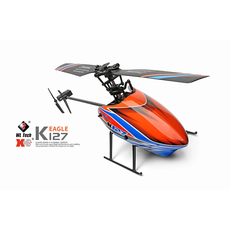 WLtoys Helicopters K127 2.4Ghz 4CH 6 Aixs Gyroscope Single Blade