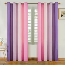 

Blackout Curtains for Living Room Gradient Tulle Sheer Curtains for Bedroom Kitchen Home Hotel Coffee Decor Grey Yellow Color