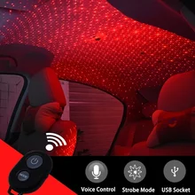 Car Atmosphere Environmental Star Light Vehicle Ceiling Light Voice-activated Voice Lights Christmas Interior Lights