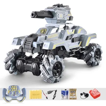 

New 2.4G High Speed Drifting RC Tank Shooting Water Ball Armored Assault Vehicle Military Model Electric Tanks For Kids Toys