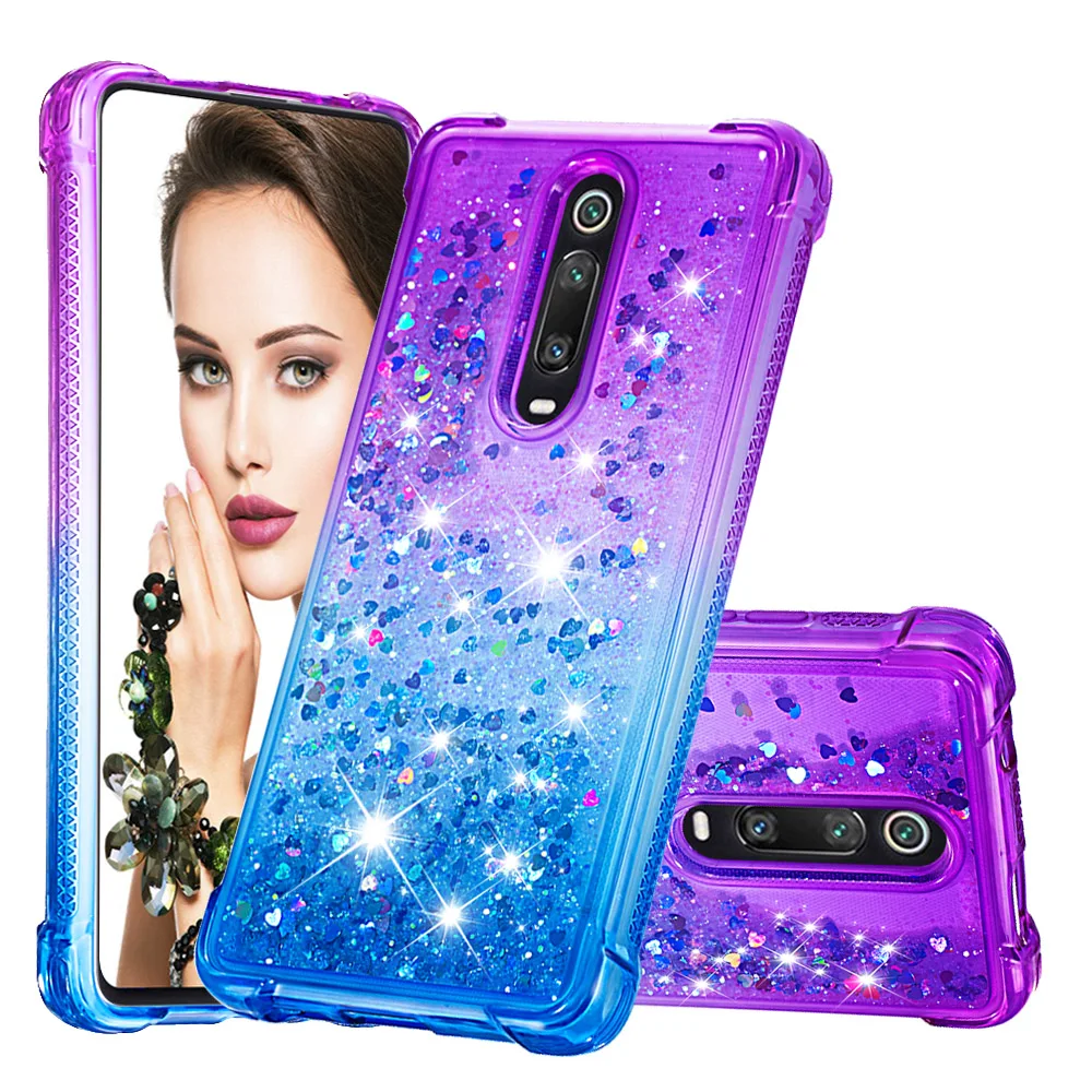 Чехол для Xiaomi Redmi K20 Pro жидкий сыпучий песок с блестками чехол Xiomi Redmi K20 Силиконовый ТПУ чехол xaomi Redmi K20 бампер Броня чехол