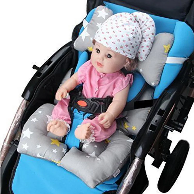 Сиденье для детской коляски мягкое сиденье подкладка для коляски автомобиль дышащий хлопок новорожденных аксессуары для колясок универсальная подставка