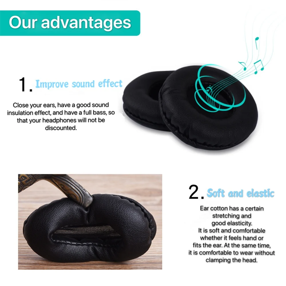Headset, Earmuff Cups Capa, travesseiro de manga, Peças de reparo