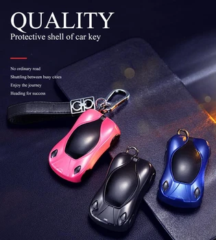 

Car Model Style Key Case For VW Tiguan MK2 2017 2018 Magotan Passat B8 CC For Skoda A7 Superb Kodiaq FOB Keyless 2018 2019