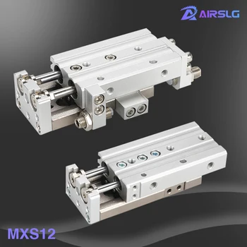 

MXS MXS16 MXS16-10 MXS16-20 MXS16-30 MXS16-20A MXS16-40 MXS16-50 D-M9BW Dual rod Rail air Slide guide cylinder Pneumatic AIRHKC