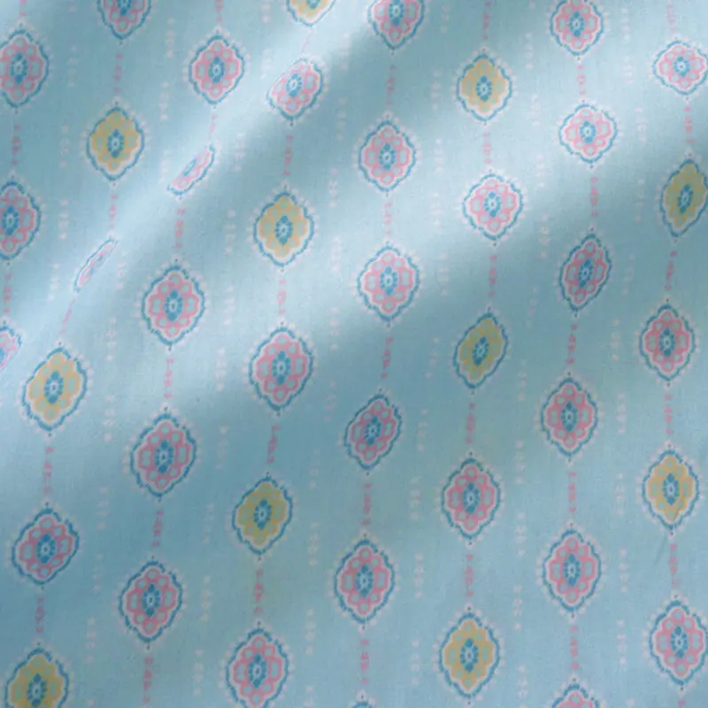 Саржевая Лоскутная хлопковая ткань дышащая мягкая фарбическая Цветочная печать швейная детская простыня платье сделано поставка DIY ткань