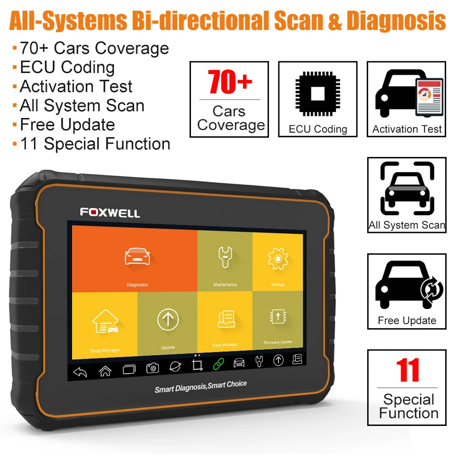 FOXWELL GT60 Plus OBD2 автоматический сканер полная система OBD ODB2 автомобильный диагностический инструмент ECU кодирование активации тест OBD 2 Автомобильный сканер