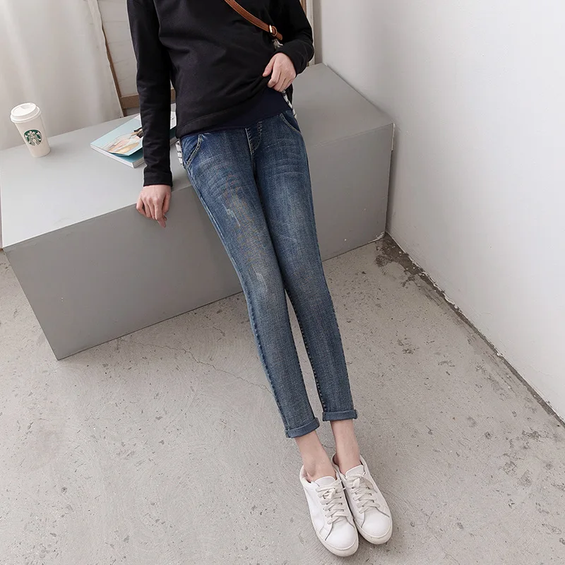 

Pregnant Women Pants Spring And Autumn Maternity Jeans Skinny Capri Pants Sub-Spring And Summer 2020 New Style Fashion Mom Outer