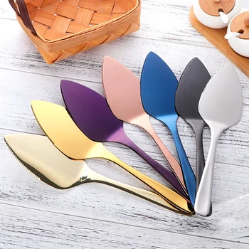 

1pc Pizza Cutter Spatulas Pie Shovel Knife 304Stainless Steel Baking Pizza Tool Western Knife Turner Divide Kitchen Accessories