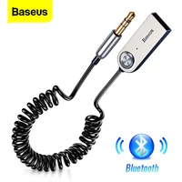Baseus BA01 USB odbiornik Bluetooth Adapter Dongle kabel do samochodu 3.5mm Jack Aux Bluetooth 5.0 4.2 głośnik Audio muzyka nadajnik 1
