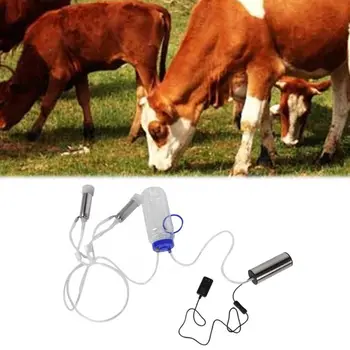 

Cow Milker Machine Electric Portable Cow Sheep Milking Machine Set Manual Pump