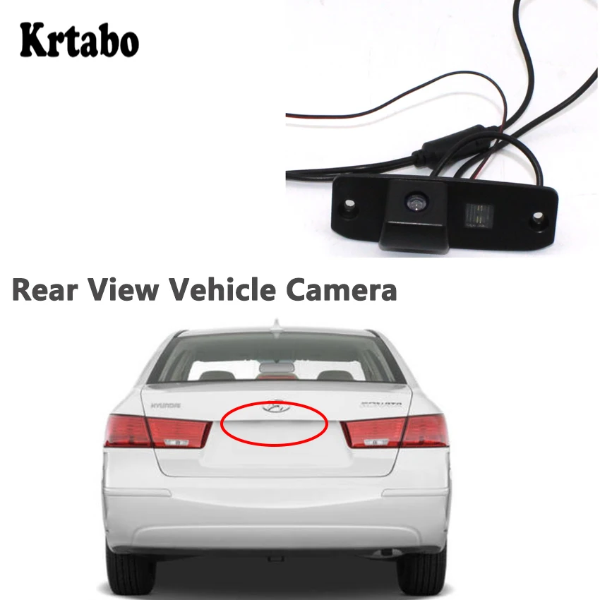 Для hyundai Sonata 2004 2005 2006 2007 2008 20092010 Водонепроницаемая full hd Ночная камера заднего вида