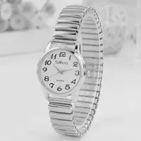 Elastic band watch Quartz Watch Expandable Stretch Band Strap Ladies Gents Unisex Wrist Watches 2