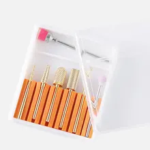 Набор сверл для ногтей из вольфрамовой стали, сменный инструмент для маникюра QS888