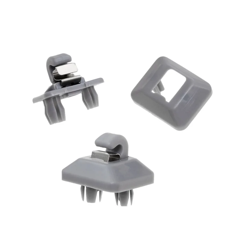 1pcs 8u0857562 8e0857562 Plastic Gray/beige Sun Visor Clip Hook Holder