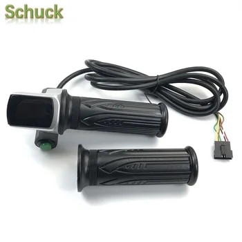 

SCHUCK Electric Bicycle 122DX/2 Twist Throttle Button Switch for Replace E-bike Throttle 24V 36V 48V Handle Throttle